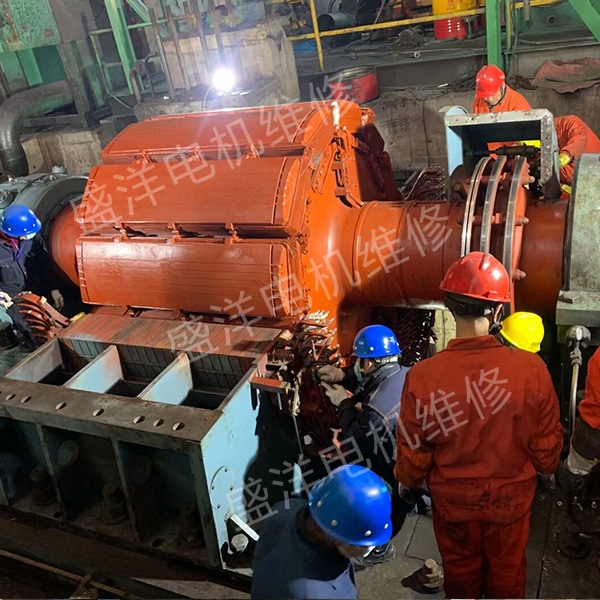 南京大型电机维修现场